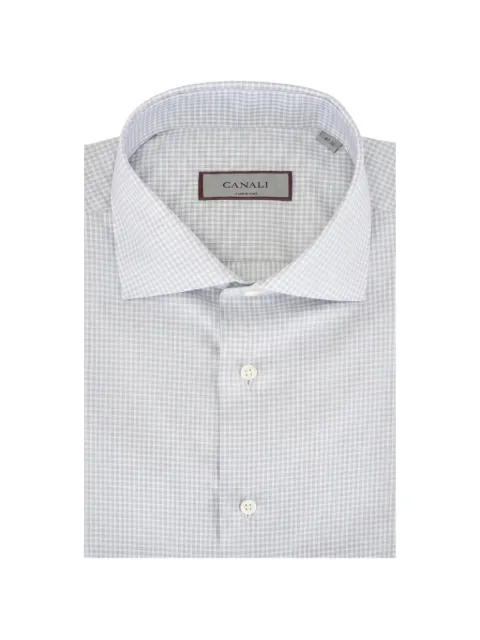 Canali gingham-check shirt