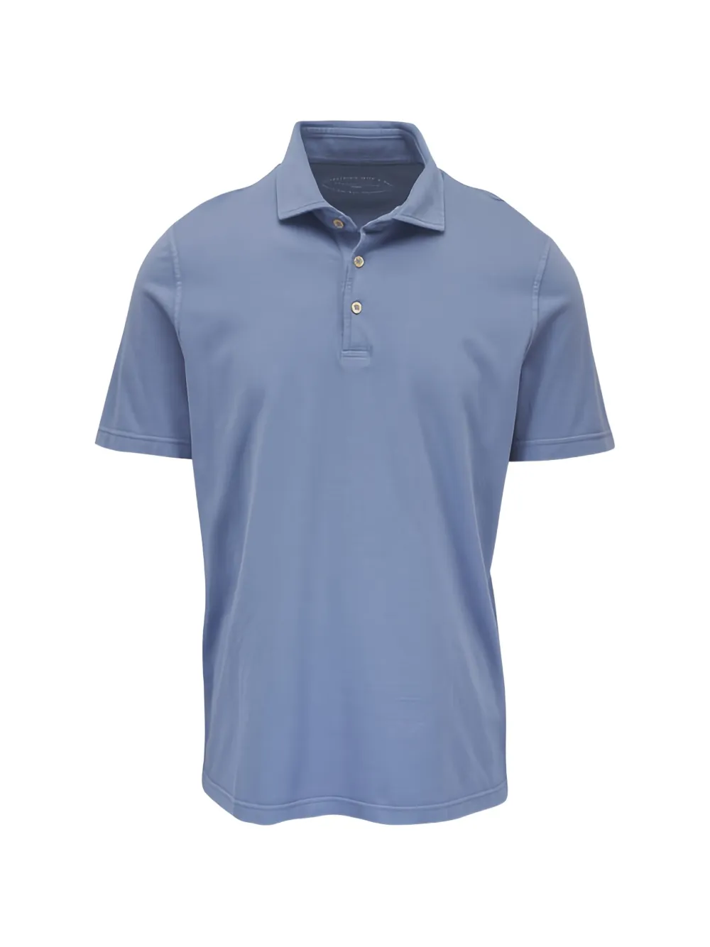 Fedeli Short-sleeve Polo Shirt In Blue