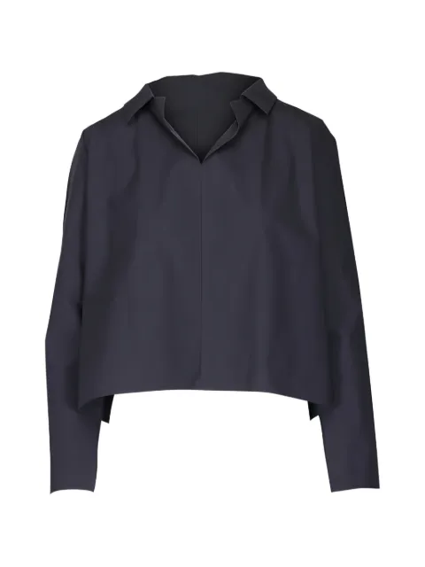 Peter Cohen cropped long-sleeve blouse