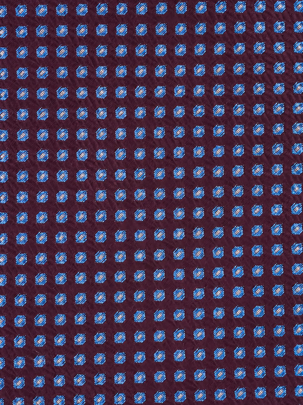 Eton Geometric-pattern Silk Tie In Blue