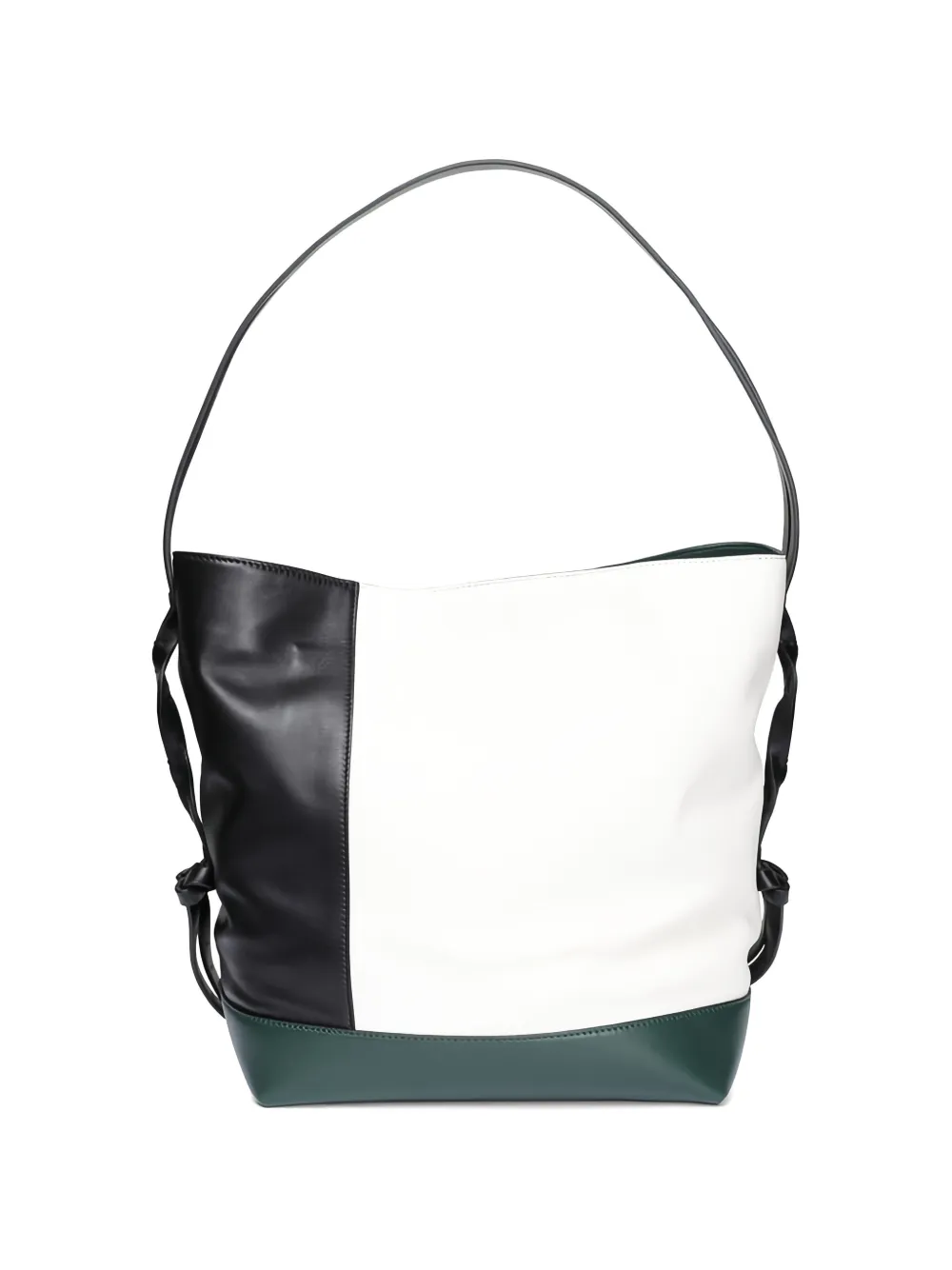 Marni small Pod 2.0 colour-block bucket bag - Bianco