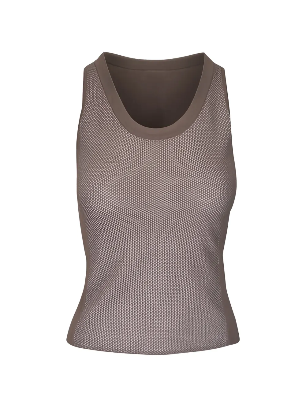 Akris panelled tank top - Marrone