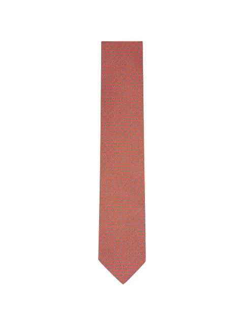Eton geometric-print silk tie