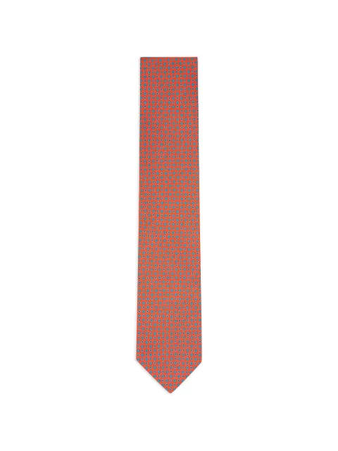 Eton geometric-print silk tie