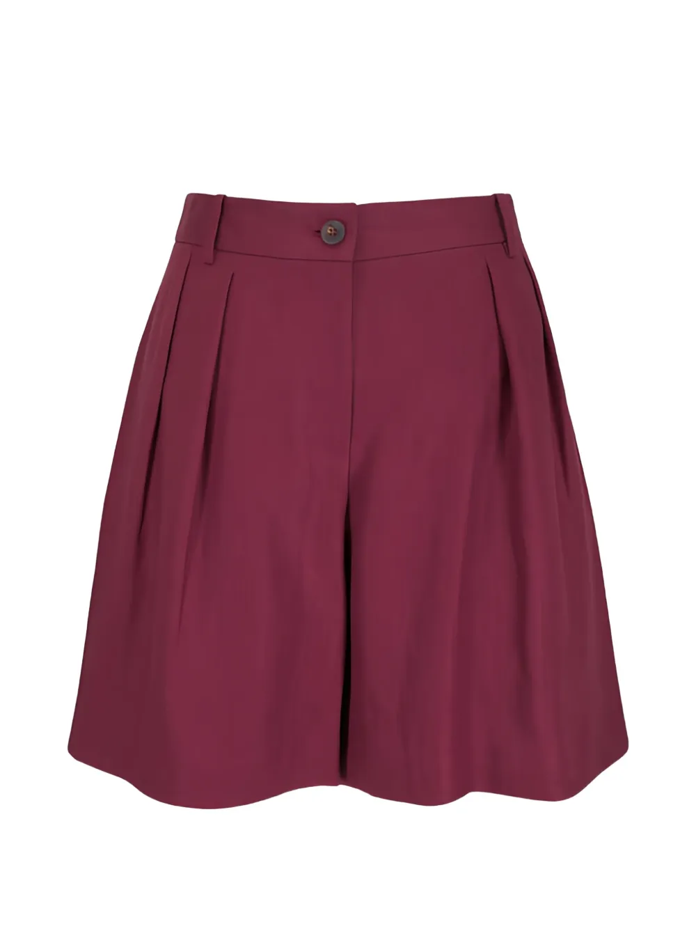 Lafayette 148 Park pleated linen shorts - Rosa