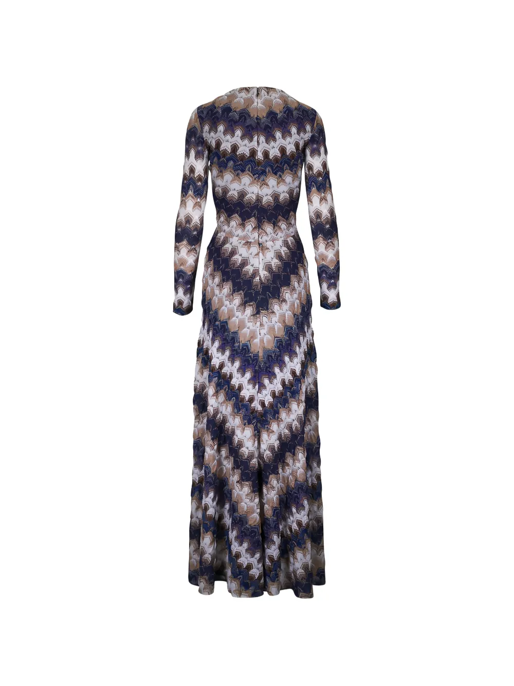 Missoni Jurk met V-hals en kant Blauw