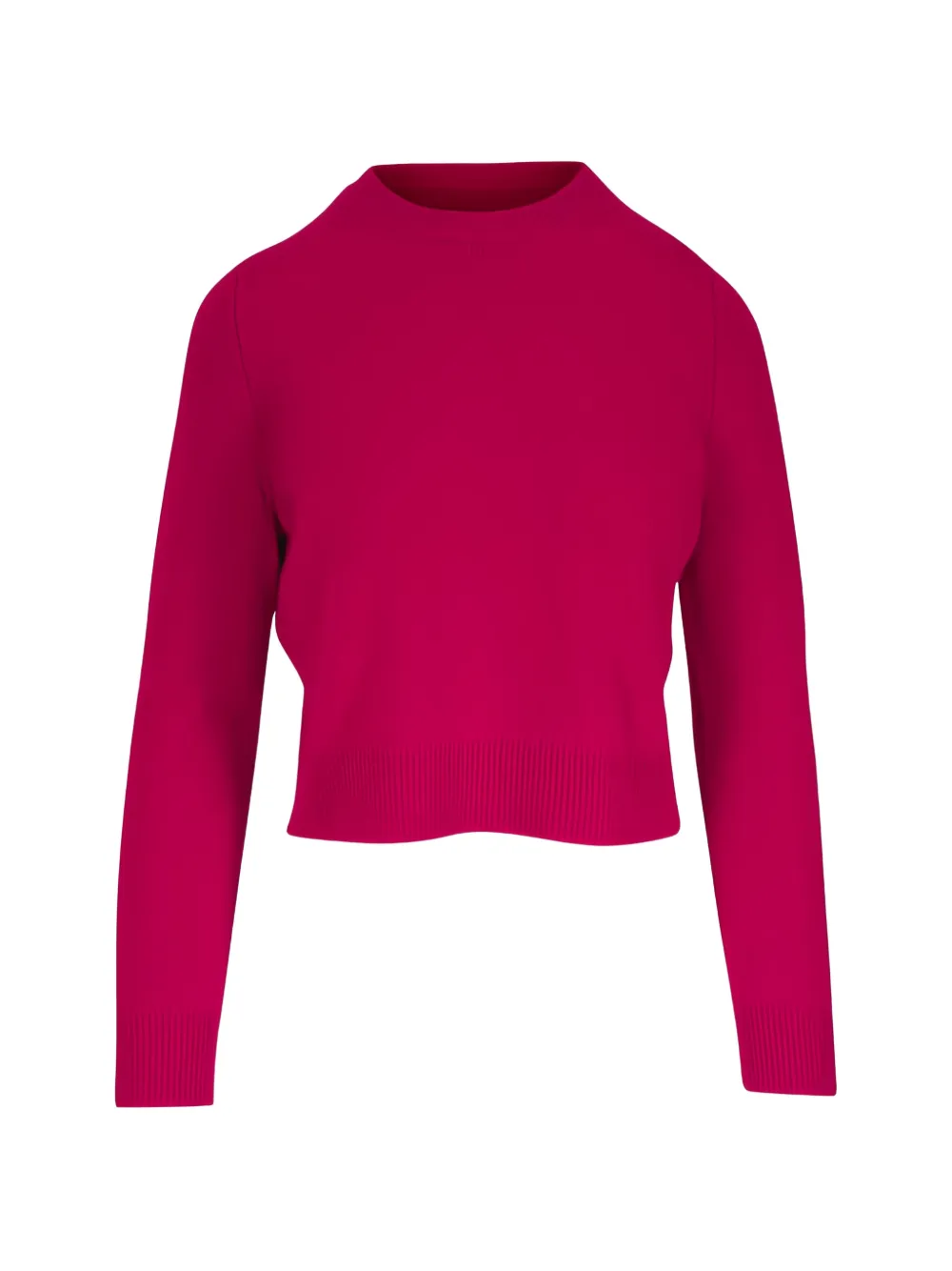 Nili Lotan ribbed-trim cropped sweater - Rosso