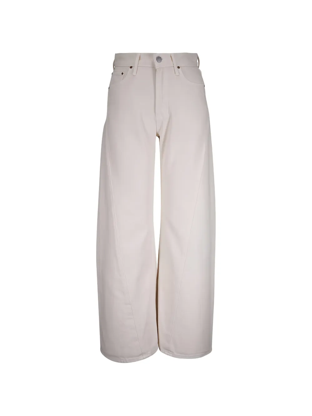 Mother Logo-detail Jeans In White