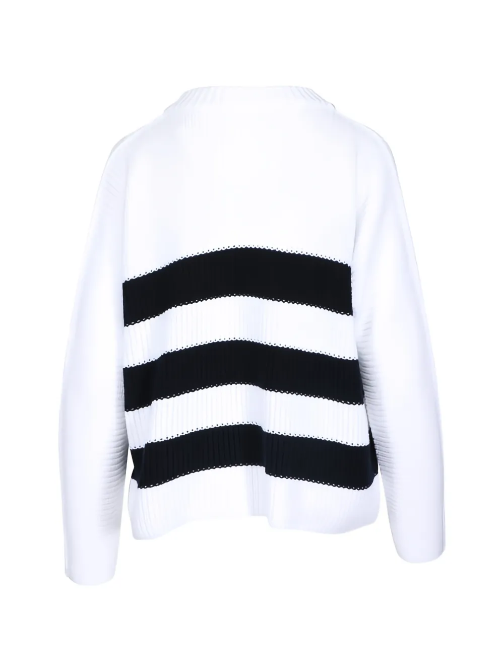  Frank & Eileen Cardigan Montecito à Rayures - Blanc 