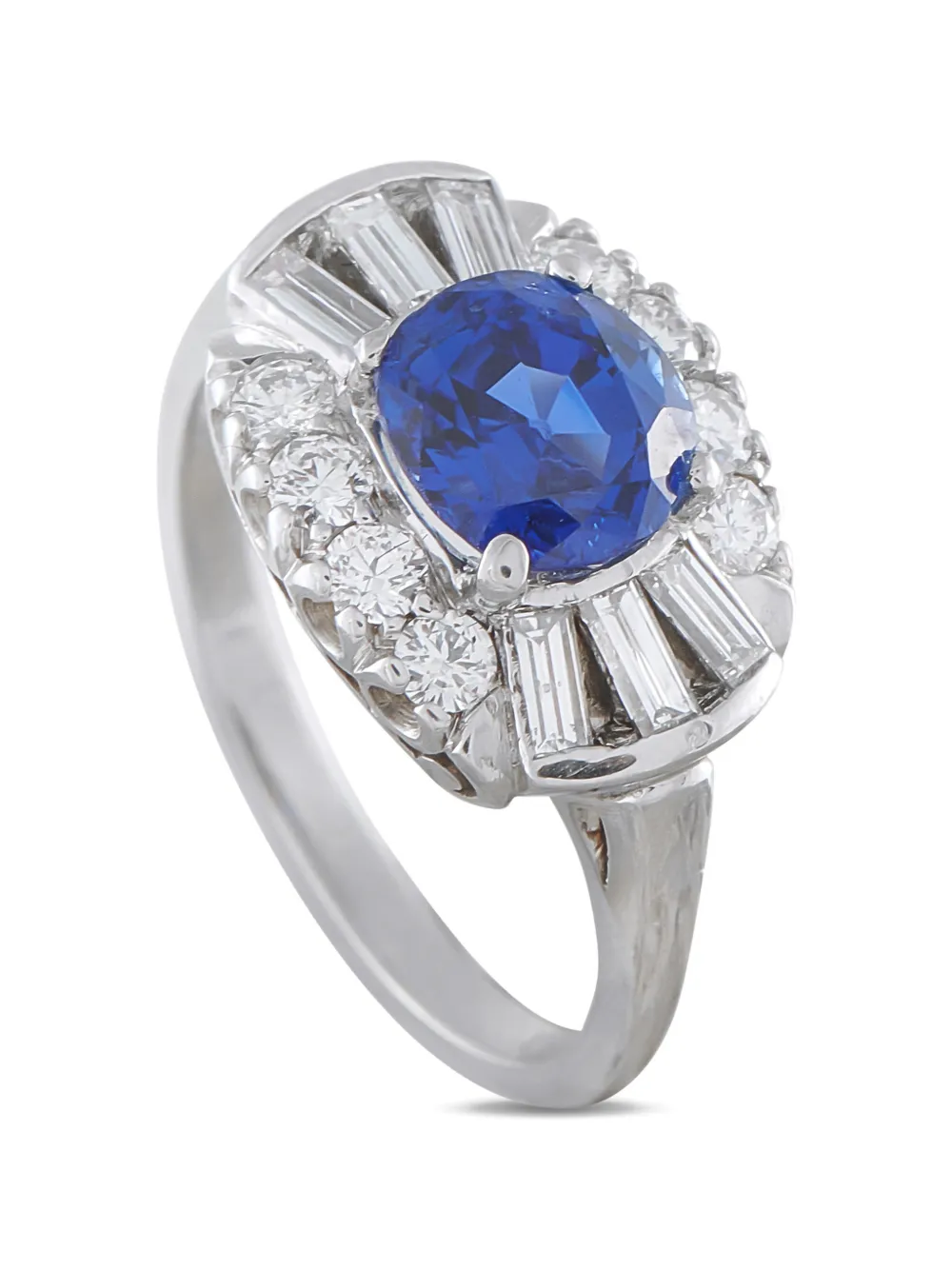 LB Exclusive sapphire and diamond ring - Silver