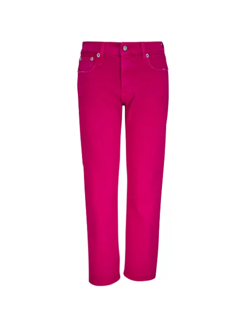 R13 logo-patch straight-leg trousers