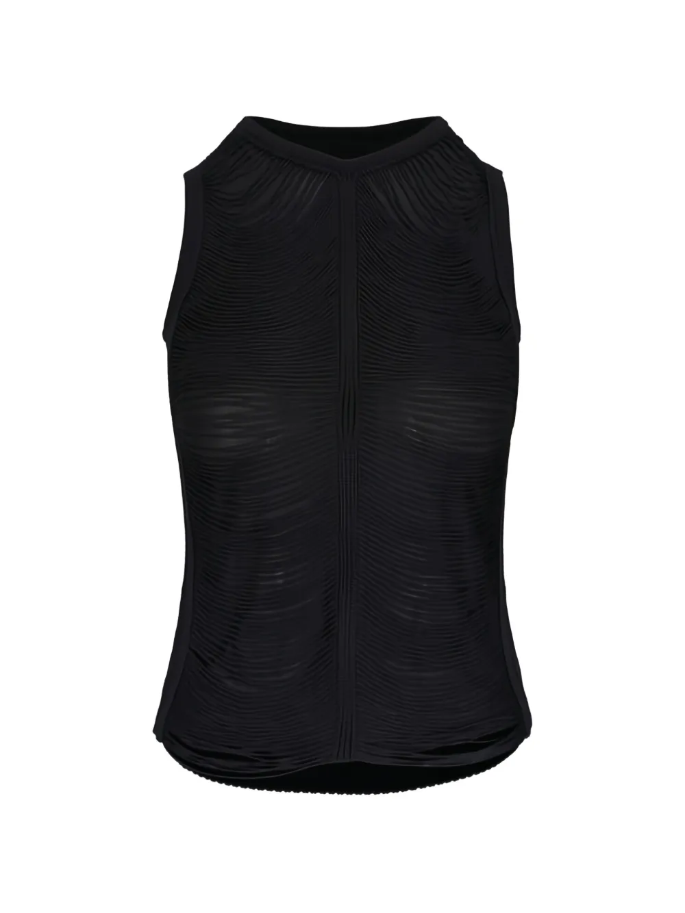 Akris fringed-embellishment top - Black