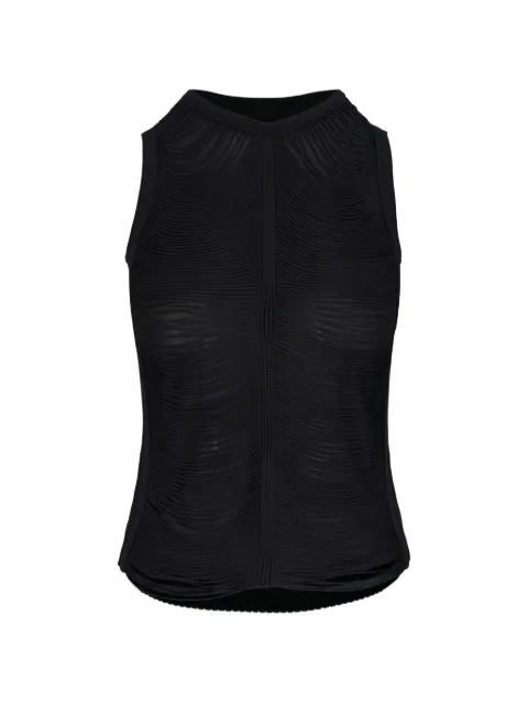 Akris fringed-embellishment top