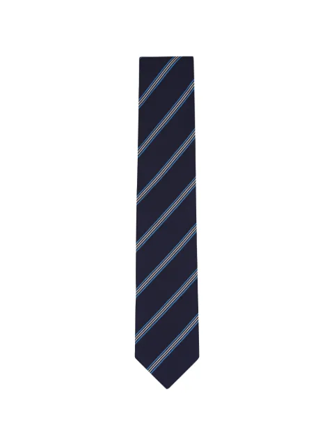 Eton diagonal-stripe silk tie