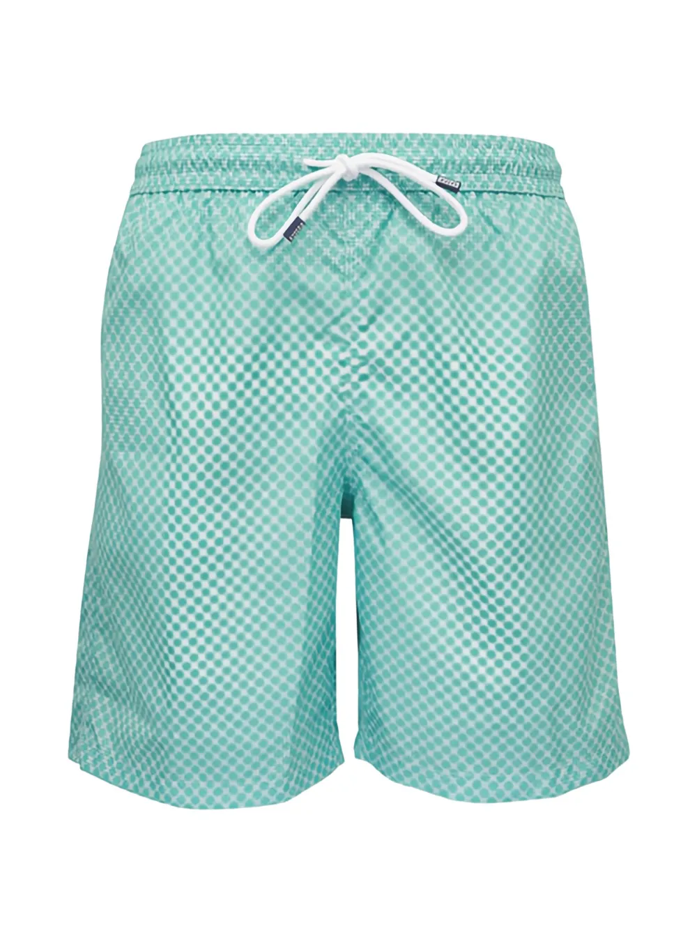 Fedeli geometric-print drawstring swim shorts - Verde
