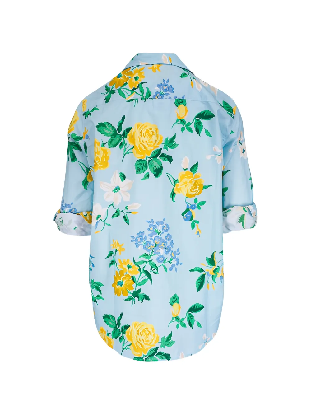  Frank & Eileen Camisa Eileen Con Estampado Floral - Azul 