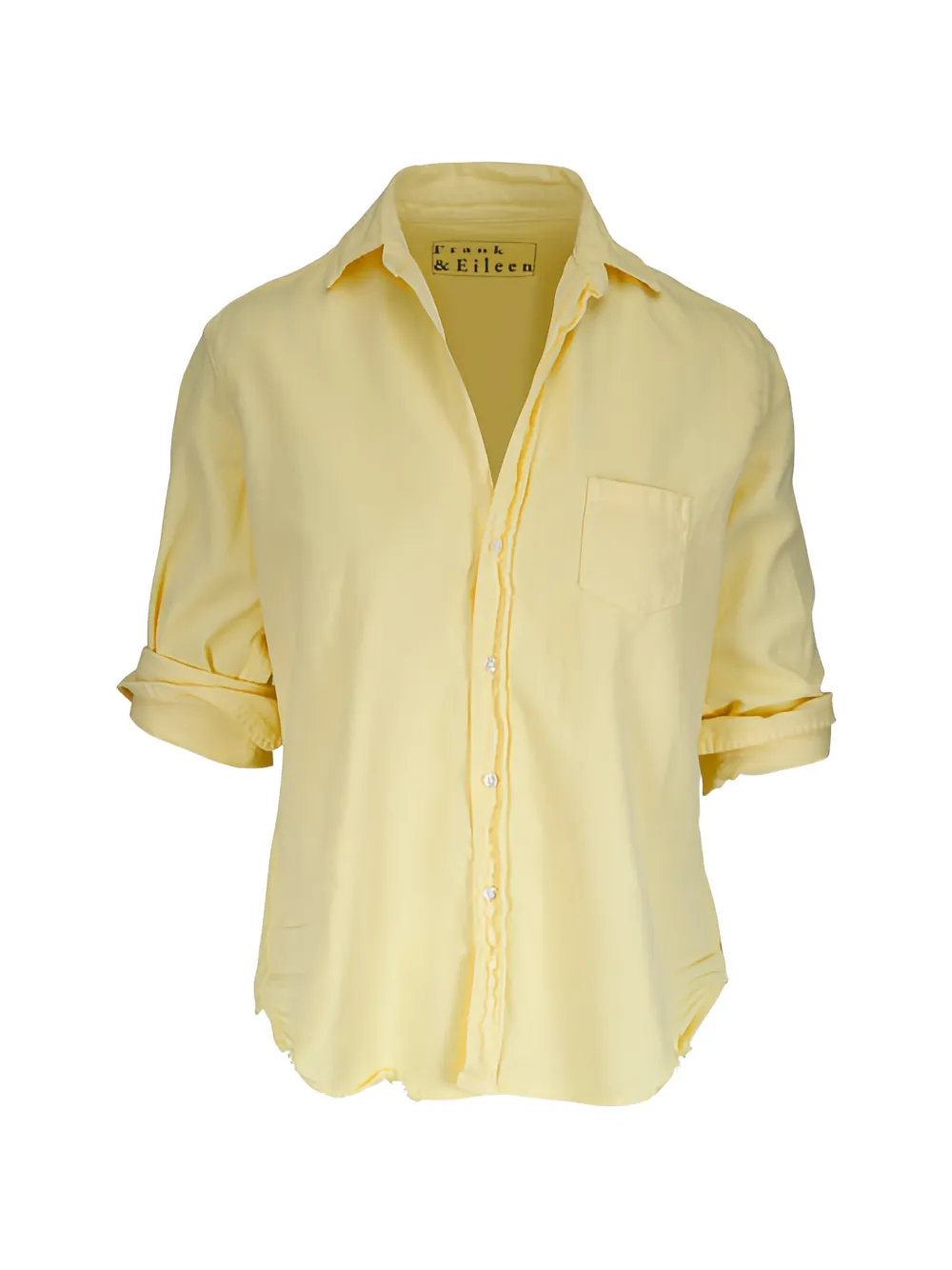 Frank & Eileen Eileen frayed-hem shirt - Giallo