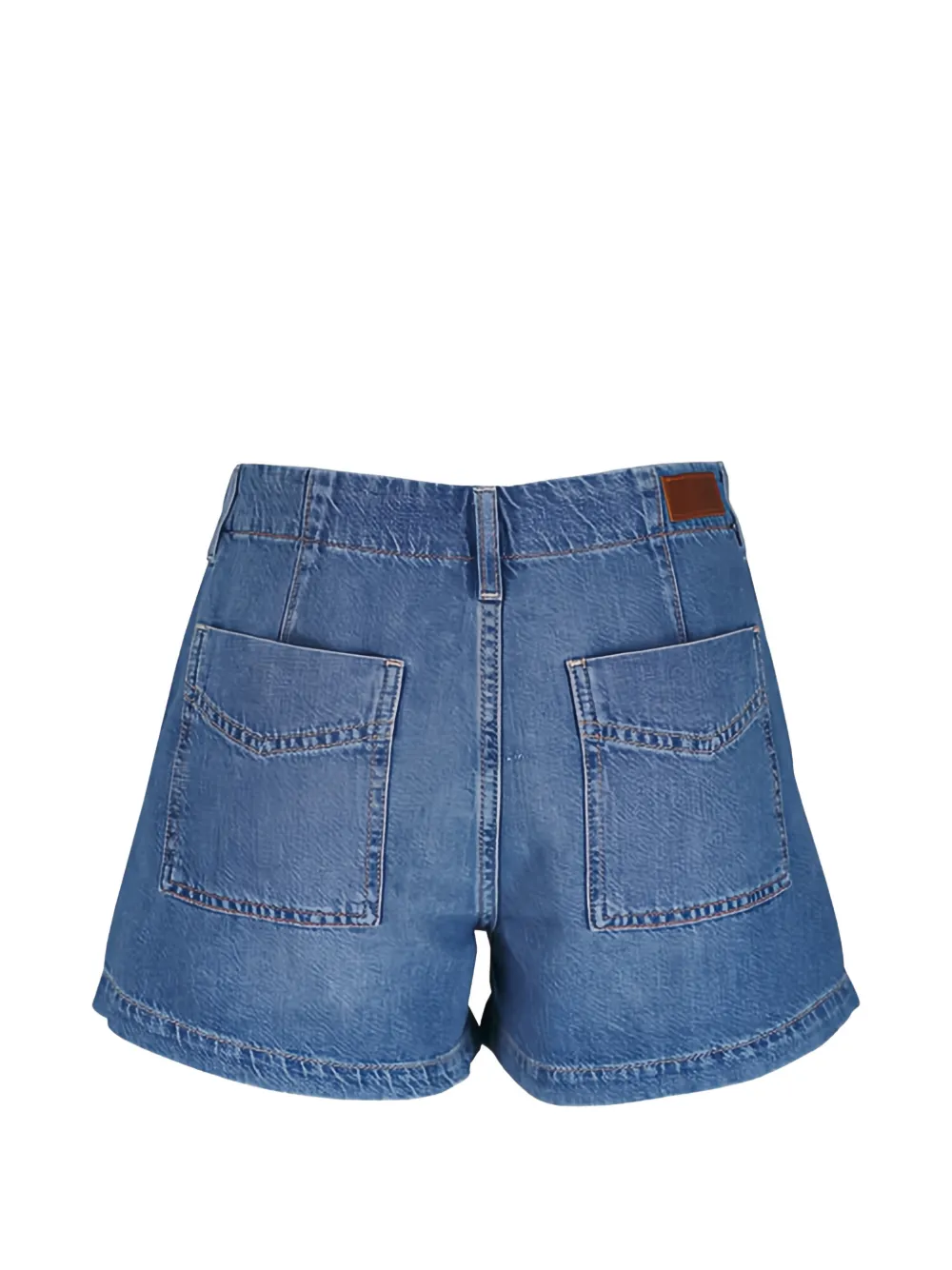 AG Jeans Shorts met opgestikte zak Blauw