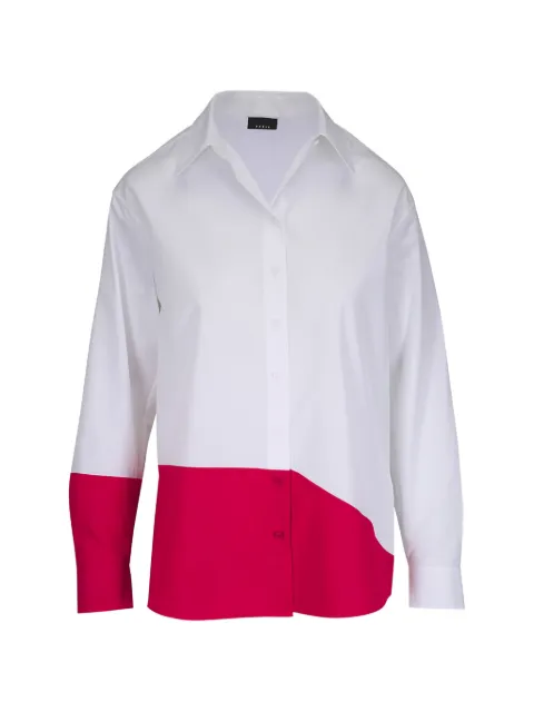 Akris Poligon colourblock poplin shirt
