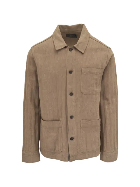 FAHERTY button-down patch-pocket jacket