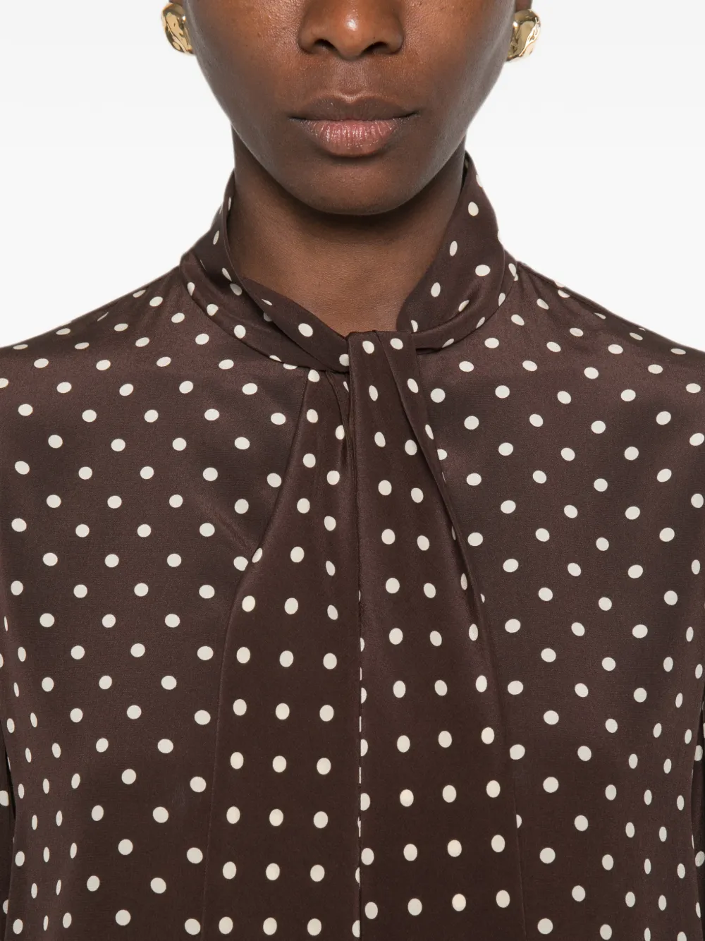 Valentino Garavani Mini-jurk met stippen Bruin