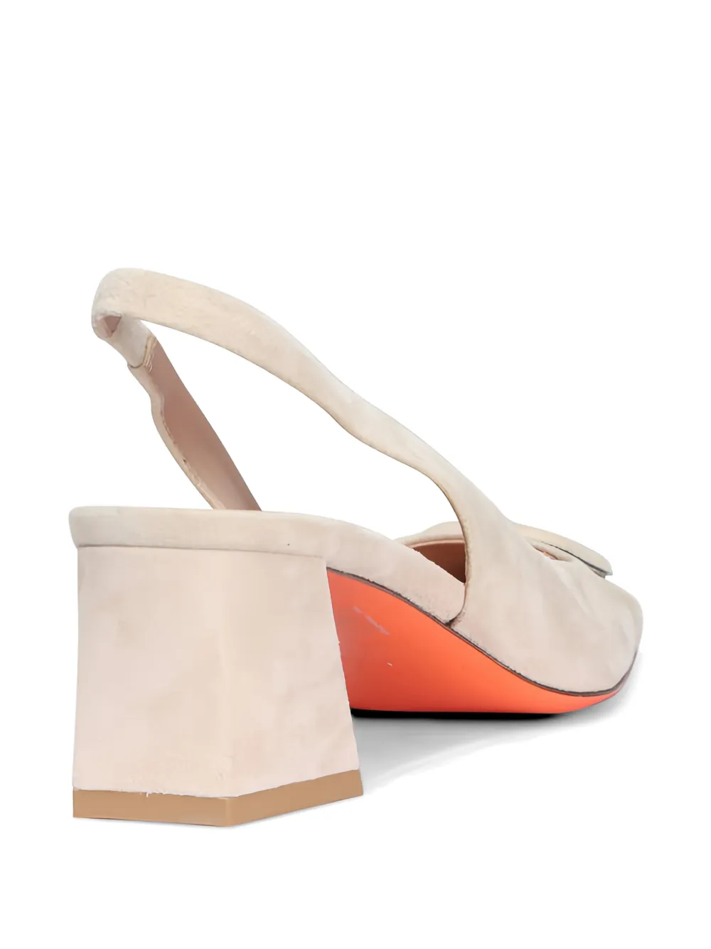 Santoni buckle-detail slingback sandals Beige