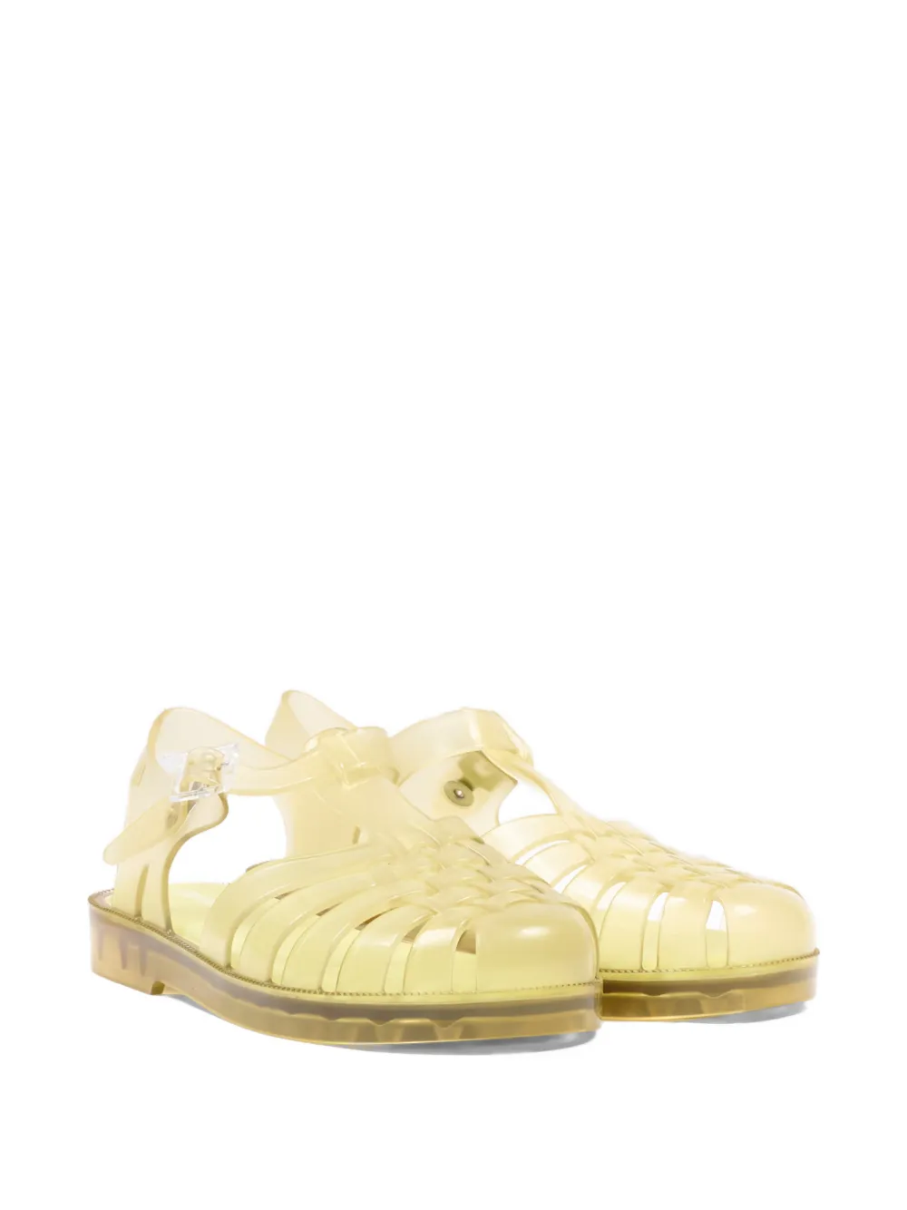 Mini Melissa Possession caged buckle-fastening sandals - Giallo
