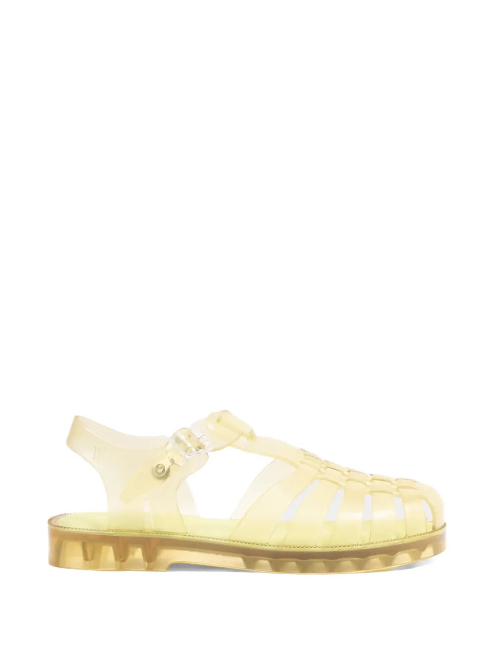 Mini Melissa Possession caged buckle-fastening sandals Geel