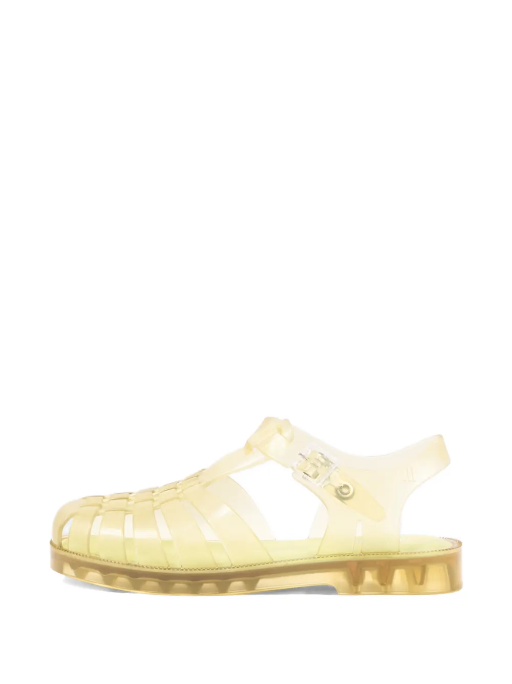 Mini Melissa Possession caged buckle-fastening sandals Geel