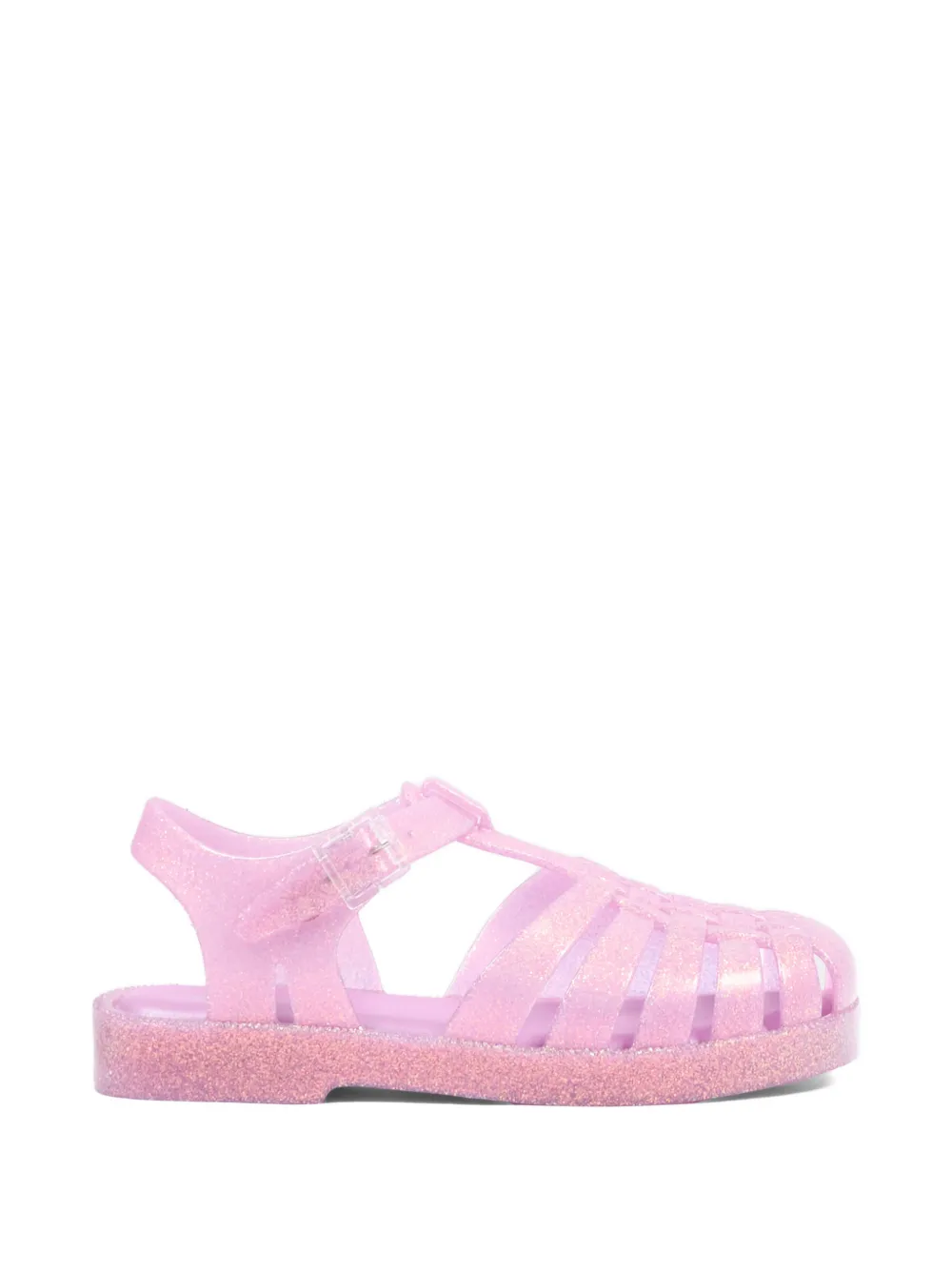 Mini Melissa Possession glitter-effect caged sandals Paars