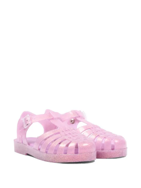 Mini Melissa Possession glitter-effect caged sandals