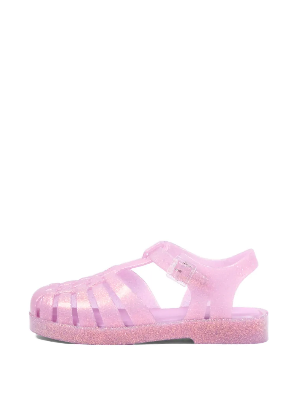 Mini Melissa Possession glitter-effect caged sandals Paars