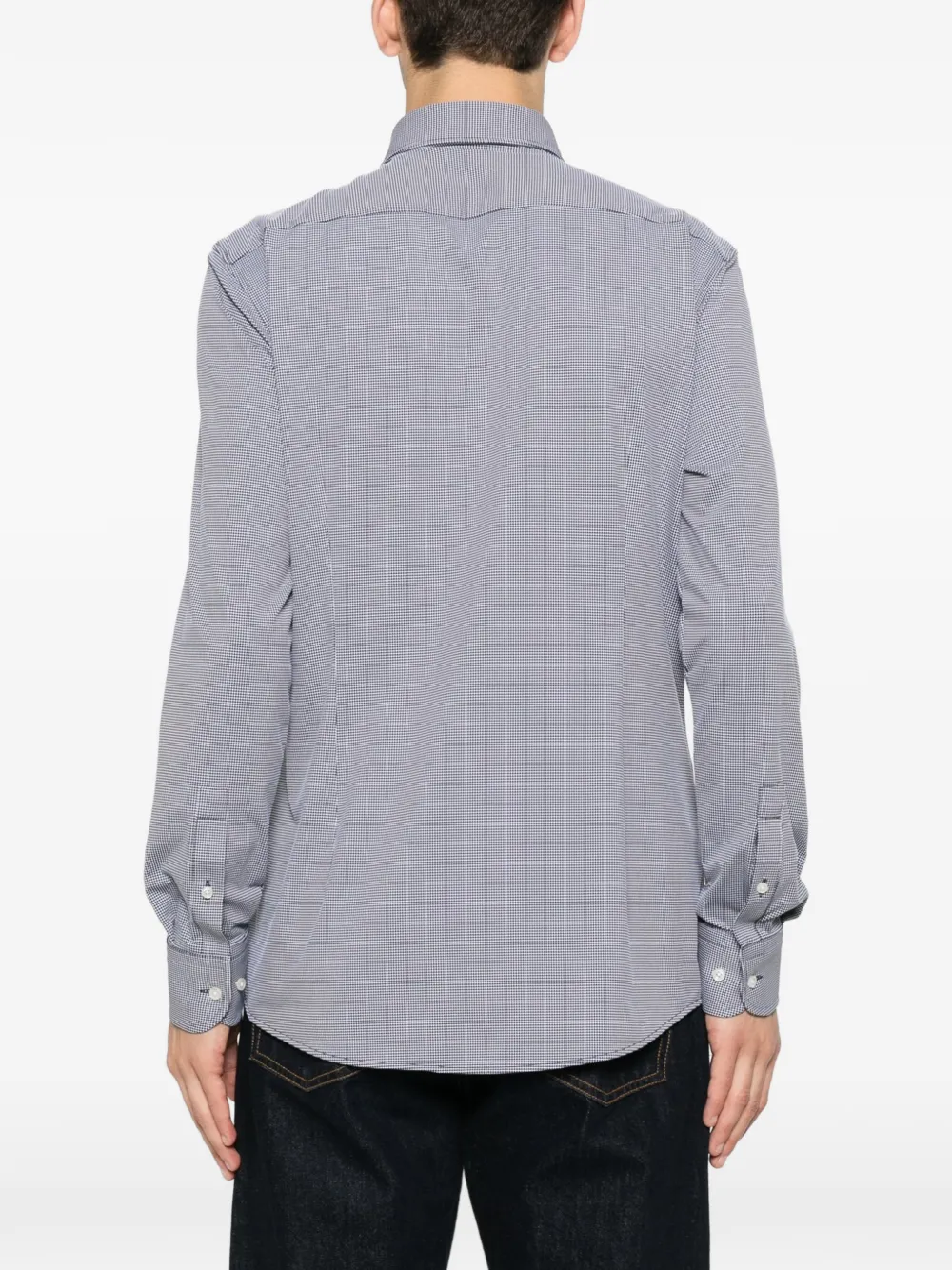 BOSS Overhemd met geometrische print Grijs