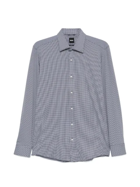 BOSS geometric-print long-sleeve shirt