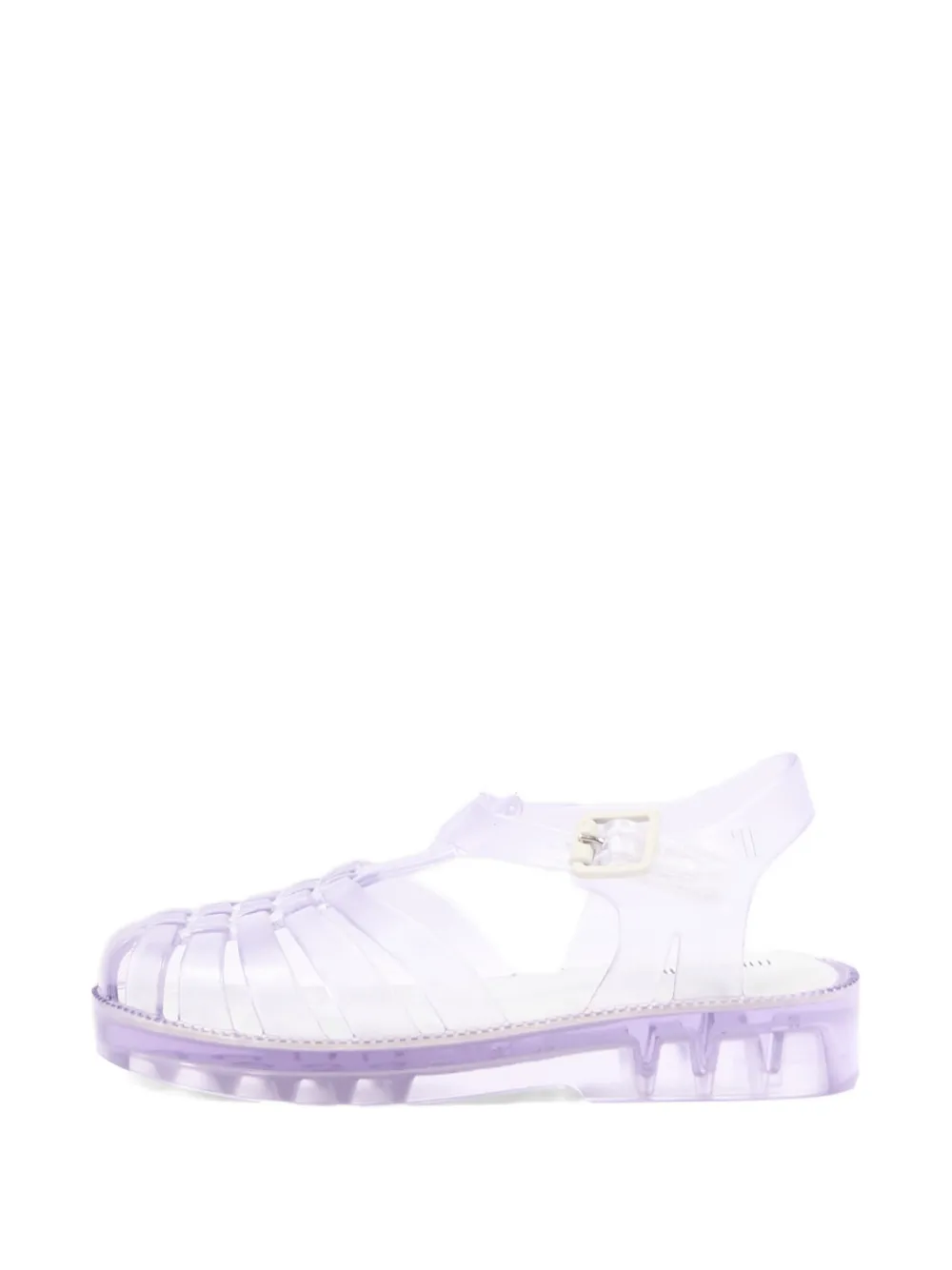 Mini Melissa Possession caged buckle-fastening sandals Beige