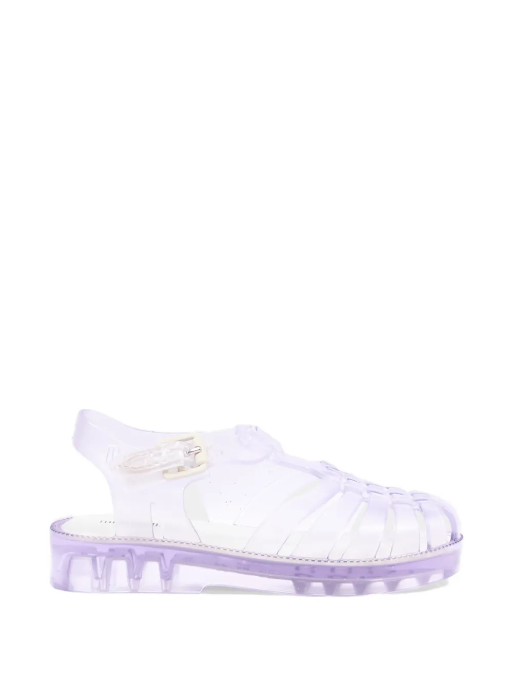 Mini Melissa Possession caged buckle-fastening sandals Beige