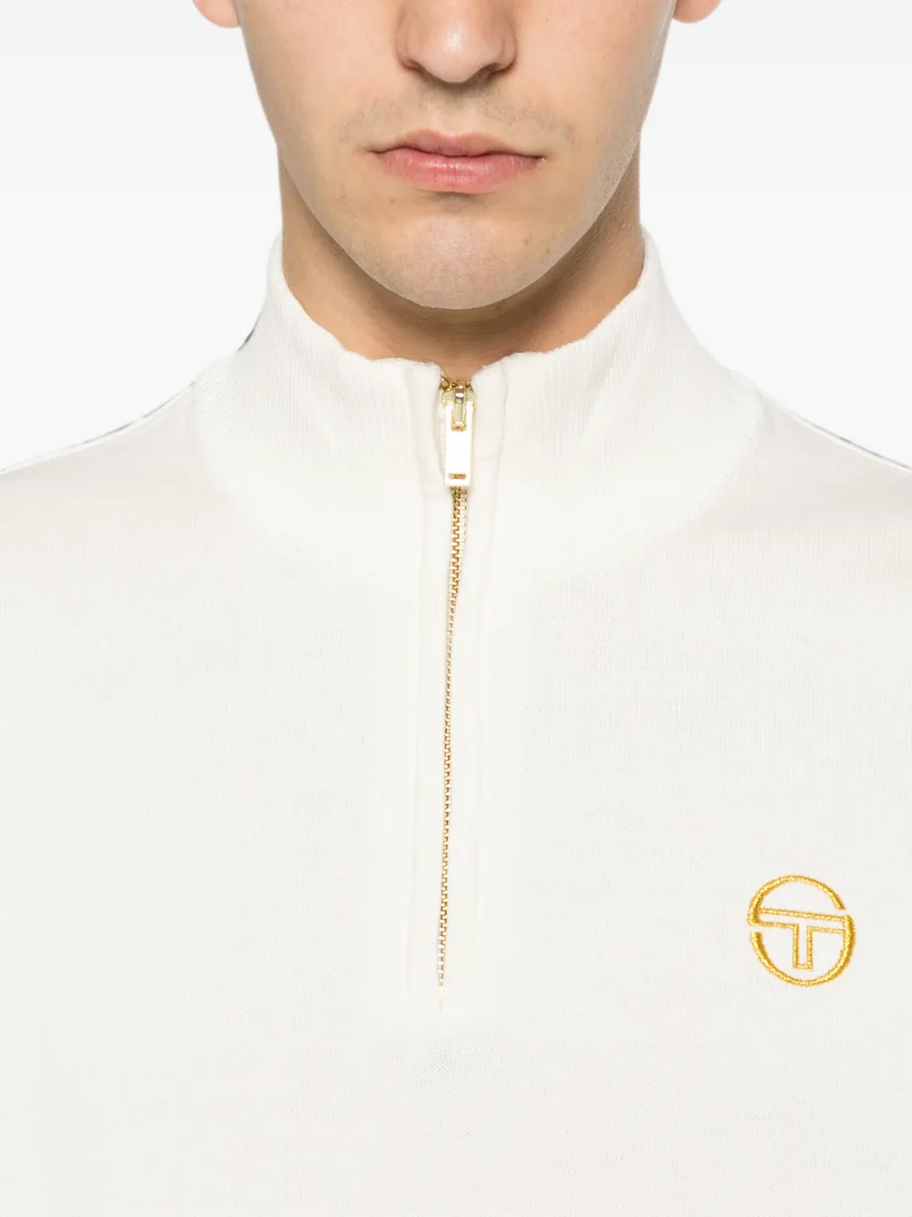 Sergio Tacchini Poloshirt met geborduurd logo Beige