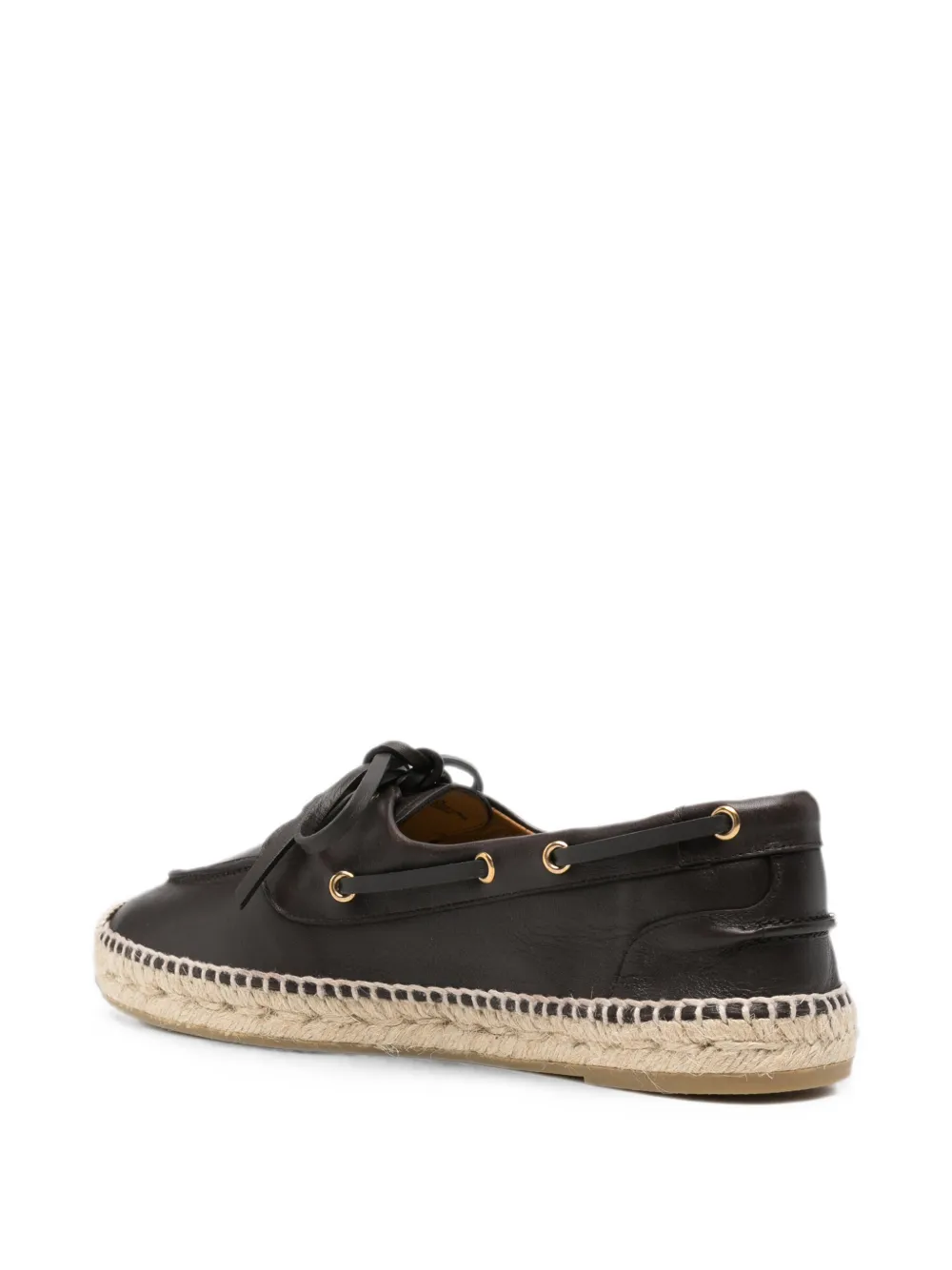 Bally Leren espadrilles Bruin