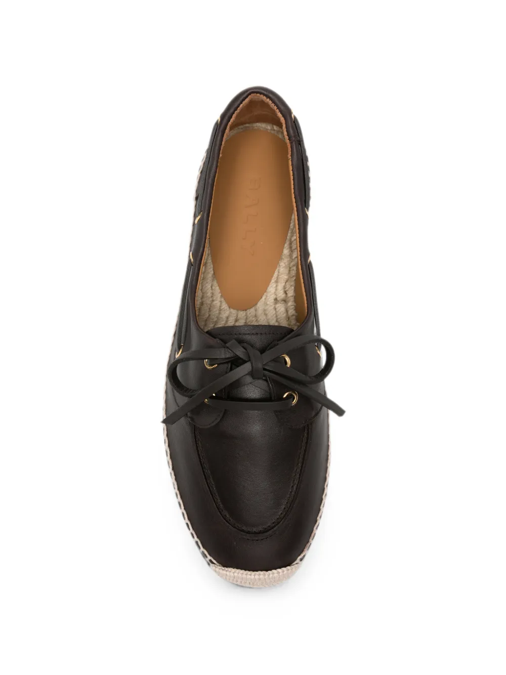 Bally Leren espadrilles Bruin