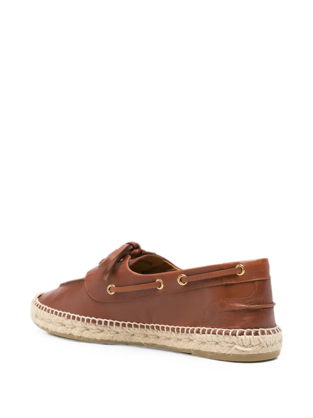 Bally Leren espadrilles Bruin
