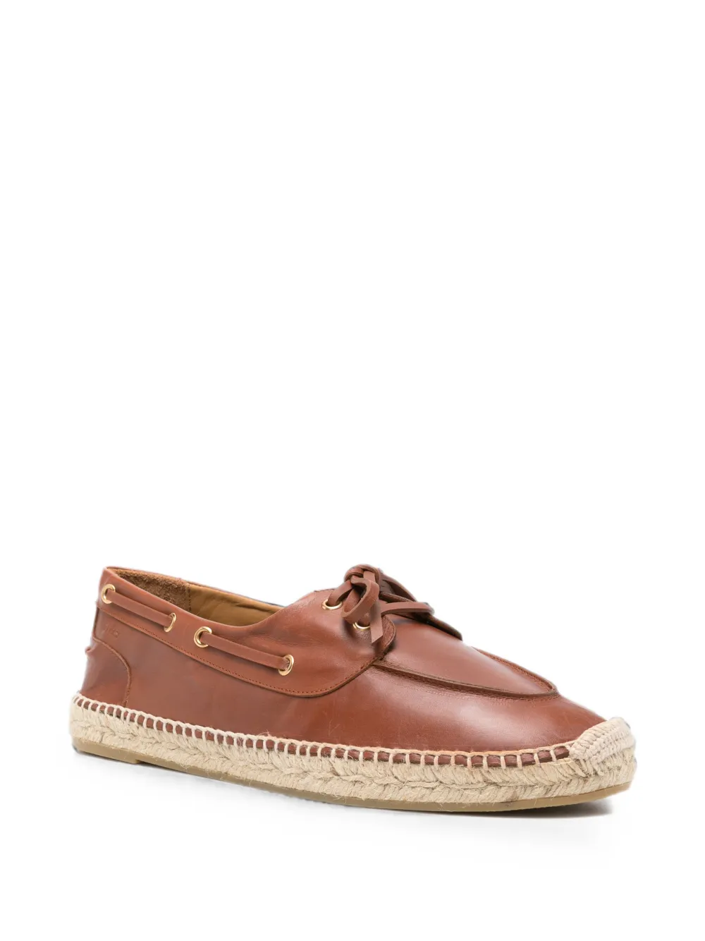Bally Leren espadrilles Bruin