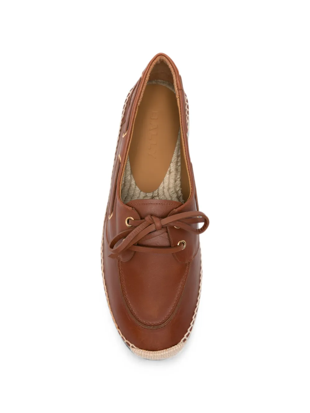 Bally Leren espadrilles Bruin