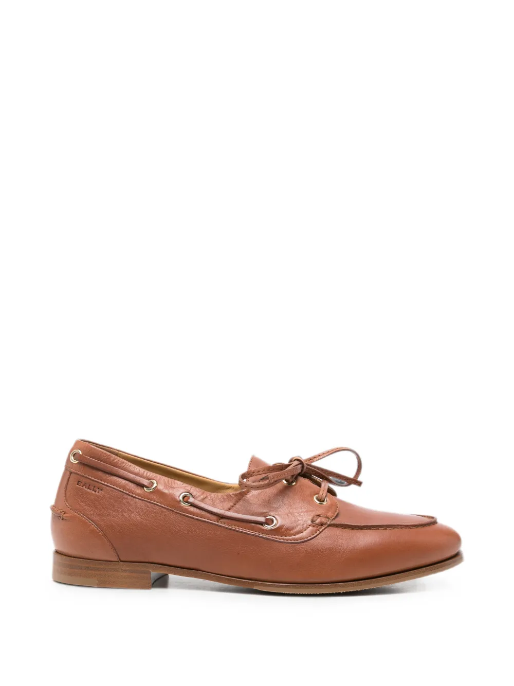 Bally Lace-up Leather Derby Shoes In Brown