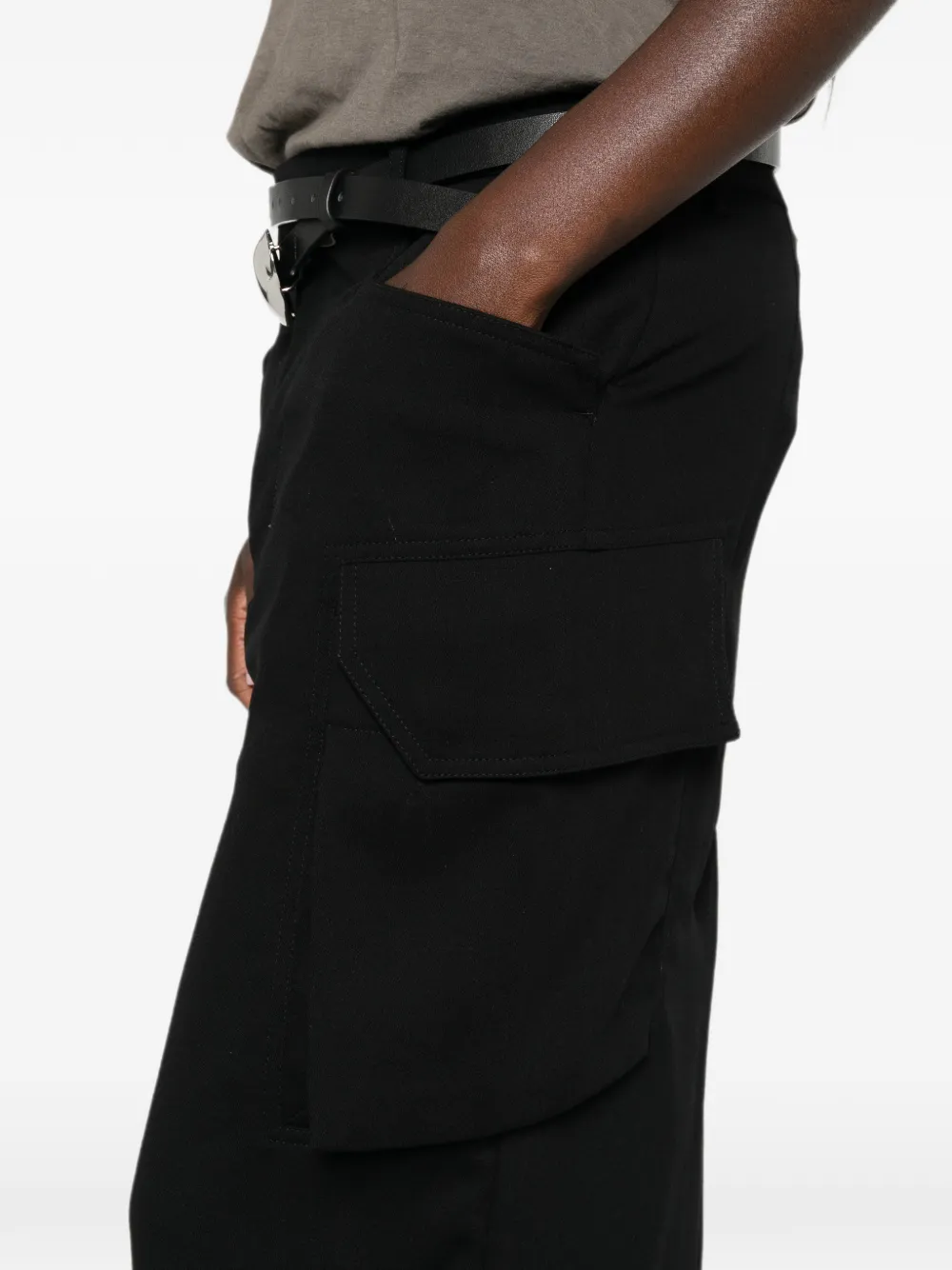 Rick Owens Firbanks cargo maxi-rok Zwart