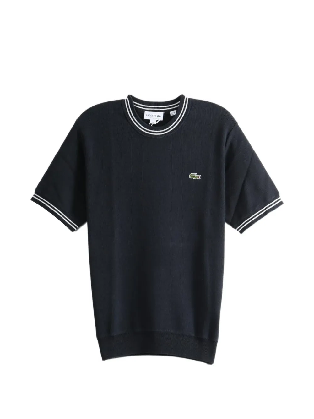 Lacoste logo-patch T-shirt - Nero