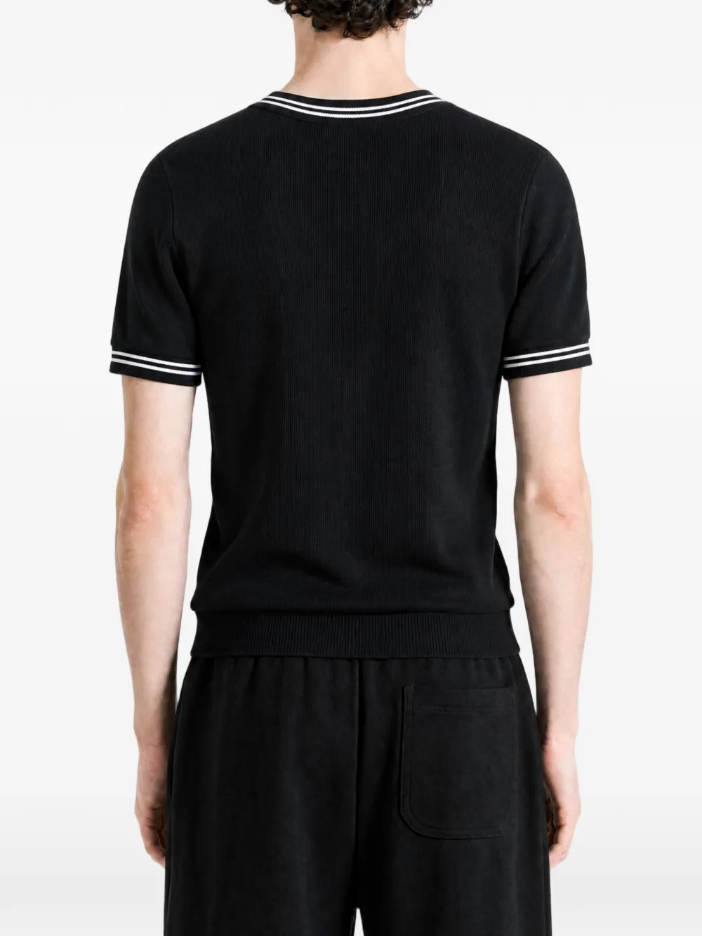 Lacoste T-shirt met logopatch Zwart