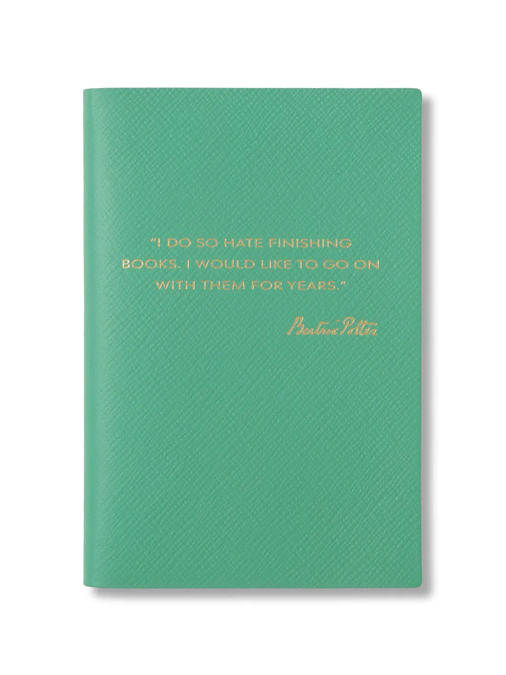 Smythson x Peter Rabbit and Friends Chelsea Panama leather notebook - Grün