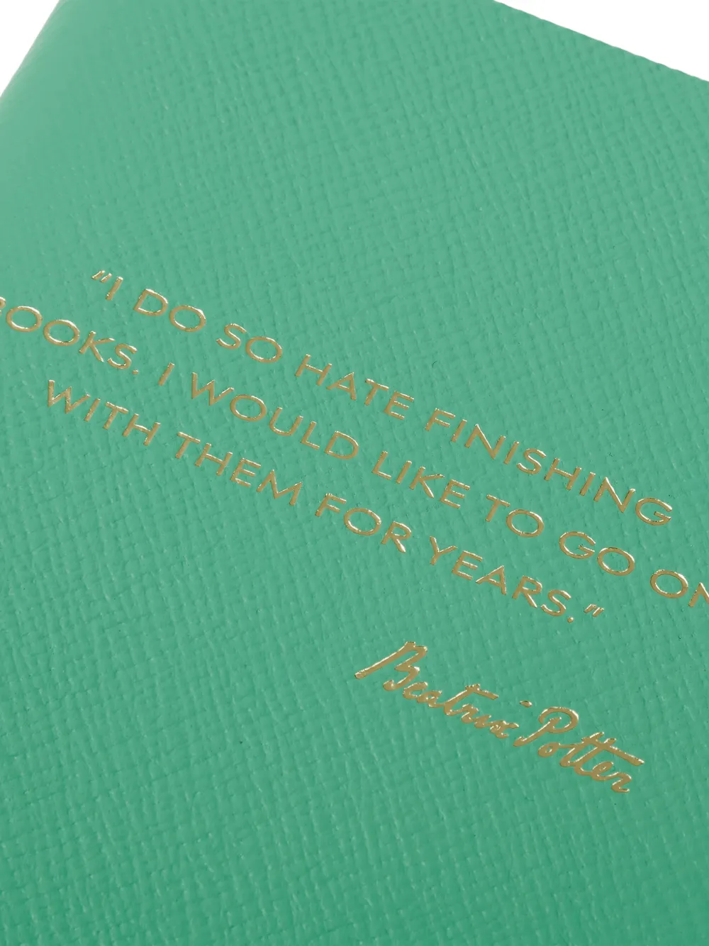  Smythson X Peter Rabbit And Friends Quaderno Chelsea Panama - Verde 
