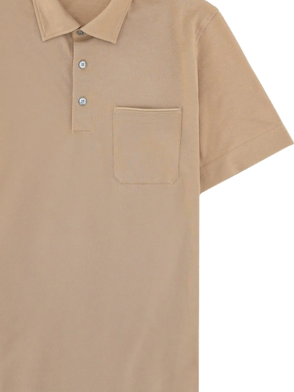 Zegna Poloshirt met borstzak Beige