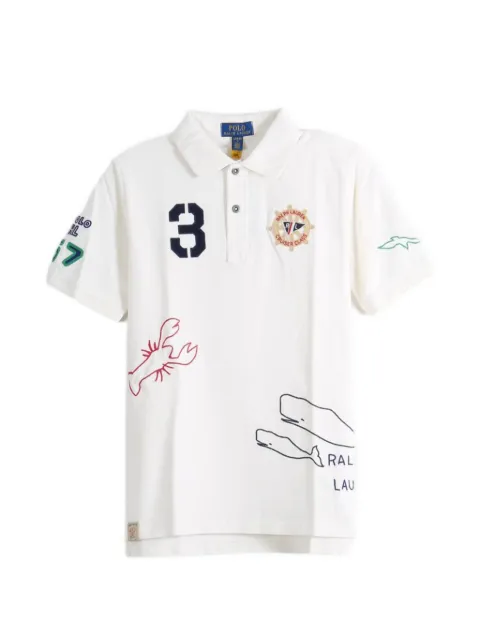 POLO RALPH LAUREN KIDS polo con estampado gráfico